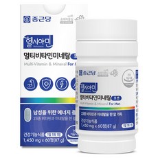 Chong Kun Dang 鍾根堂 Pharm 男性綜合維他命礦物質補充錠 87g, 60顆, 1罐