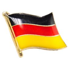 A-ONE 匯旺 德國國旗別針 Set 3個, 鐵烤漆+波麗/電鍍青銅材質, NO.014P, 1件