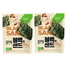 풀무원 블랙 김샌드 아몬드, 20g, 2개입