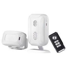 e-kit 逸奇 多功能紅外線分離式迎賓門鈴警報器三件組, 五種提醒模式, 警報提醒, 彩燈提醒, 門鈴模式, 夜燈模式, 遙控器, 1組