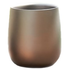 TEMPEST 純鈦雙層鵝蛋杯 130ML 純鈦99.7% 雙層杯身, 1個, 棕色