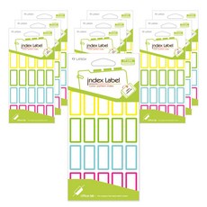 LATECH 彩色圖案索引貼紙 PT-220A 4 色混合 15p, 10片