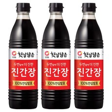 햇살담은 두번달여 더 진한 진간장, 840ml, 3개