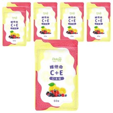 Dolican 多立康 維他命C+E口含錠 520mg (60顆/包) | 莓果多酚、無添加、全家適用, 60錠, 6包