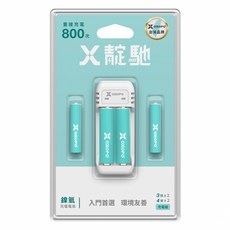 OXOPO 乂靛馳 XN Nano系列 3號/4號 鎳氫電池 雙槽充電組, 1組