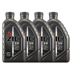 SK엔무브 지크 X8 LS 엔진오일, 4개, 5w30, 1L