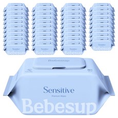 베베숲 센시티브 엠보싱 유아물티슈 캡형, 65g, 80개입, 40개