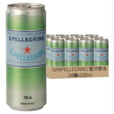SANPELLEGRINO 聖沛黎洛 天然氣泡礦泉水, 24罐, 330ml