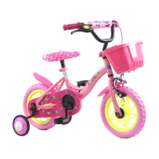 E-M-C 小飛俠兒童腳踏車 + 前籃, 粉紅色, 84cm, 1個