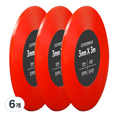 Dada 超強力雙面膠帶 3mm x 3m, 透明, 6個