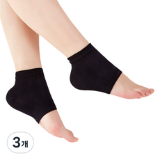 MFINI 後腳跟去角質保濕襪 黑色 FREE, 3個, 4入, 50g