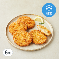 하늘푸드 닭다리살 치킨까스 10입 (냉동), 600g, 6팩