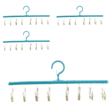 美得像專櫃 8夾衣架, 藍色, 4個