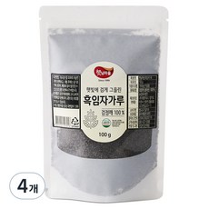 햇님마을 햇빛에 검게 그을린 흑임자 가루, 100g, 4개