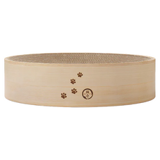 Necoichi 貓壹 抓抓盆 貓頭圖 瓦楞紙 玉米膠, 小籠包蒸籠組, 1組, 40 x 40 x 12cm