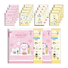 Penpia 1000 小學春季筆記本 1-6 英文女孩, 隨機發貨, 20個