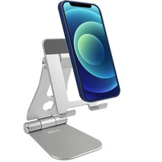 WISEDAY 便攜式折疊桌上型手機支架 Portable S+, 銀色, 1個