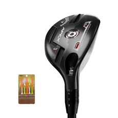 캘러웨이 남성용 2021년 APEX 유틸리티 하이브리드 DIAMANA BLK/SLVR 55 5번 + 골프티, S, 24도