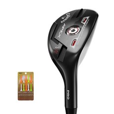 캘러웨이 남성용 2021년 APEX PRO 유틸리티 하이브리드 DIAMANA BLK/SLVR 55 4번 + 골프티, S, 23도