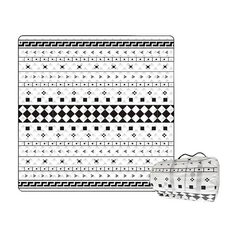 MBCF 露營狂 地墊 春亞紡布 210D牛津布 1.1KG, 波西米亞風 白色 + 黑色