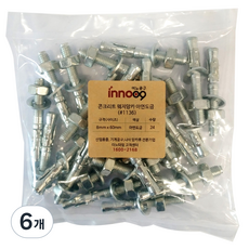 Innotime 鍍鋅混凝土楔形錨栓, 6個