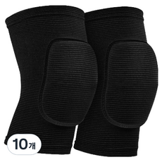 휴올리 쿠션 무릎 손상방지 보호대, 10개, 블랙