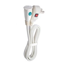 LIBERTY 利百代 防脫落中繼線, 過載保護, 防火材質, 高負載, 線材建包覆, L型插頭, 1m, 1條