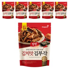 양반 김치맛 김부각, 50g, 6개