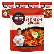 PAIK COOK 白種元辣炒年糕調味醬, 155g, 5個