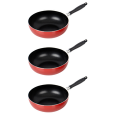 EUGENE TOSCO 托斯可 經典不沾塗層單柄深炒鍋, 22cm, 3個