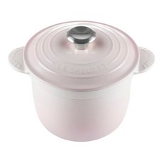 LE CREUSET 萬用窈窕鑄鐵鍋 鋼頭, 1個, 貝殼粉, 18cm