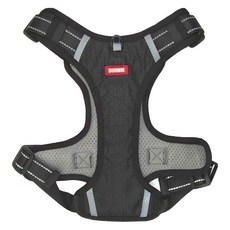 Duomm H型胸背帶 524款 貓狗適用, 黑色, 1個