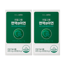 REAL GRAM 鋅補充錠, 60顆, 2個