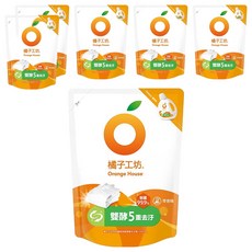 Orange House 橘子工坊 天然濃縮制菌雙酵洗衣精補充包 Y24, 1.5L, 6包