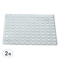 ALLHIGH 多用途防噪音防撞矽膠門貼 A型 100入, 單一顏色, 2個