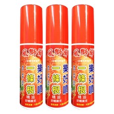 風獅爺 金門一條根樂好噴舒緩噴劑 熱感, 3瓶, 1入