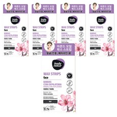 바디네이처 스위트 아몬드 왁스스트립 페이스용, 5개