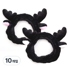 더자카 밤비 헤어밴드, 블랙, 10개