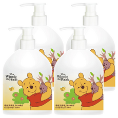 AKIRA 御衣坊 迪士尼 Winnie the Pooh 香氛洗手乳 甜心蘋果梨 300ml, 4瓶
