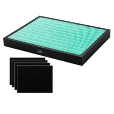 怡悅 HEPA抗菌濾心 活性炭濾網 Coway AP-1009/Ap1009CH空氣清淨機適用 900g, 4片, AP-1009CH、AP-1008、AP-1010