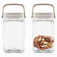 르베르폴리세 브라운 핸들캐니스터, 1300ml, 2개