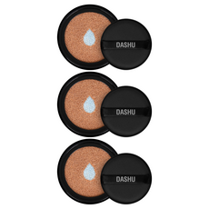 다슈 맨즈 아쿠아 매트 비비 쿠션 리필용 15g, 딥 베이지, 3개