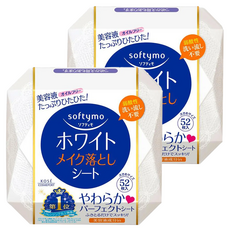 SOFTYMO 卸妝棉 薏仁嫩白 182ml 52片, 2盒