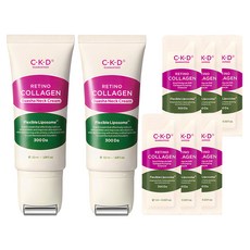 씨케이디 레티노콜라겐 저분자 300 괄사 목주름 크림 50ml + 콜라겐 앰플 1ml 3p, 2개