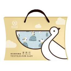 Roaze 柔仕 冰織涼毯 0個月以上適用, 海鷗踏踏 藍色, 130 x 110cm