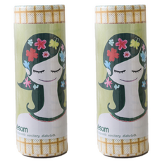 Bebesom 捲洗碗布 可洗廚房洗碗布 小號, 40入, 2個