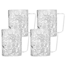 THE ZAKKA 波浪牙刷架漱口杯, 透明, 4個