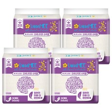 LunaMEE 柔軟夜用超長衛生棉 翼型, 43cm, 10片, 4包