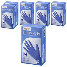 Tamsaa 丁腈手套 100入, 中(M), 紫色, 6個