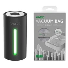 VAGO Z C 真空機 + 真空袋 L 組合 TVD2C-BLACK + TVBZ32